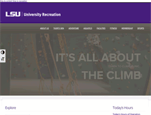 Tablet Screenshot of lsuuniversityrec.com